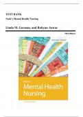 Test Bank - Neeb's Mental Health Nursing, 5th Edition (Gorman, 2019), Chapter 1-22 | All Chapters