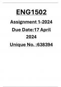 ENG1502 ASSIGNMENT 1- 2024