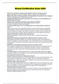 Wound Certification Exam 2024