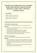 Wound Care Certification Exam &vert; Complete Study Guide with Key Topics & Practice Questions &vert; CWCA&comma; WCC&comma; CWS Prep &vert; Verified Content