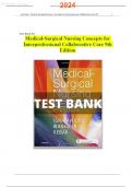 Test bank for Medical Surgical Nursing:Concepts for Interprofessional Collaborative Care 9th Edition by Ignatavicius||Latest 2024