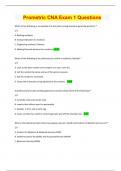 Prometric CNA Exam 1 Questions and ANSWERS