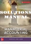 SOLUTIONS MANUAL for Managerial Accounting 13th Canadian Edition by Ray H. Garrison, Theresa Libby, Alan Webb (Complete Chapters 1-14)  