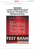 TEST BANK FOR LEWIS’S MEDICAL SURGICAL NURSING 11TH EDITION HARDING CHAPTER 1-68||All Fully Covered|COMPLETE GUIDE-2024||Latest 