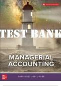 TEST BANK and SOLUTIONS MANUAL for Managerial Accounting 13th Canadian Edition by Ray H. Garrison, Theresa Libby, Alan Webb (Complete Chapters 1-14)