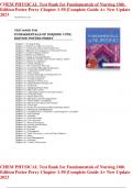 Test Bank Fundamentals of Nursing 10th Edition Latest 2024