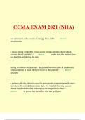 CCMA EXAM 2021 (NHA)