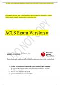  acls exam version a&b (100 questions and answers) 2024/2025 latest 100%rated, already graded A+(exellent score)