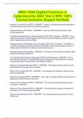 WGU C840 Digital Forensics in Cybersecurity 2024 Test || With 100% Correct Answers (Expert Verified)