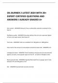 OIL BURNER 2 LATEST 2024 WITH 20&plus;  EXPERT CERTIFIED QUESTIONS AND  ANSWERS I ALREADY GRADED A&plus;