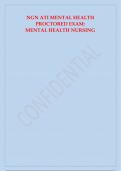 NGN ATI MENTAL HEALTH PROCTORED EXAM QUESTIONS AND ANSWERS 2024