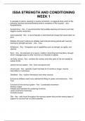 Issa Strength & Conditioning&comma; Strength and Conditioning EXAM ISSA
