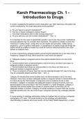 Test Bank - Focus on Nursing Pharmacology Ch. 1 - Introduction to Drugs 9th Edition by Amy Karch Chapter 1-59 (A+ GRADED)