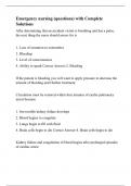 Emergency nursing &lpar;questions&rpar; with Complete Solutions