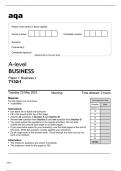 Aqa A-Level Business Paper 1 Business 1 7132-1 May23 Question Paper.