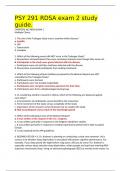 PSY 291 RDSA exam 2 study guide.