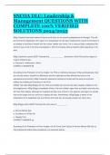 SNCOA DLC&colon; Leadership & Management QUESTIONS WITH COMPLETE 100&percnt; VERIFIED SOLUTIONS 2024&sol;2025