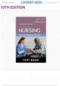 Test bank for Fundamentals of Nursing:Concepts and Competencies for Practice 10th edition All 43 chapters covered ||Craven and Himle's||Latest Update 2024