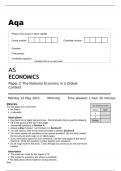 aqa AS Economics Paper 2 7135-2 May23 The National Economy in a Global Context Question Paper.