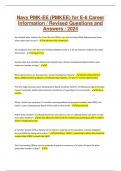 Navy PMK-EE &lpar;PMKEE&rpar; for E-6 Career Information &sol; Revised Questions and Answers &sol; 2024