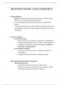Business&comma; trade and commerce