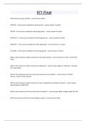 571 Final Questions and answers latest update 