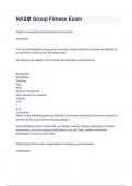 NASM Group Fitness Exam 2024&sol;2025 Questions With Completed Solutions&period;
