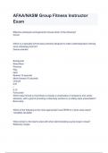 AFAA&sol;NASM Group Fitness Instructor Exam 2024&sol;2025 Questions With Verified Solutions&period;