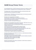 NASM Group Fitness Terms Exam 2024&sol;2025 Questions With Verified Solutions&period;