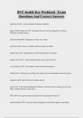 BYU health Key Predicted Exam  Questions And Correct Answers