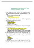HESI RN MENTAL HEALTH VOLUME 2 REAL EXAM QUESTIONS AND CORRECT ANSWERS