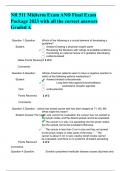 NR 511 Midterm Exam AND Final Exam Package 2023 with all the correct answers Graded A