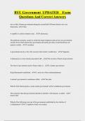 BYU Government UPDATED Exam  Questions And Correct Answers