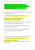 NR599 ACTUAL MIDTERM EXAM  LATEST QUESTIONS AND CORRECT DETAILED  ANSWERS A&plus; GRADE