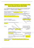 RNFA Final Exam Questions and Answers &lpar;Test Bank&rpar; &lpar;Question Bank&rpar; &lpar;2023-2024&rpar;
