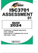 ISC3701 ASSIGNMENT 1 -QUIZ 2024 ALL QUESTIONS WELL ANSWERED