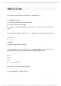 IBCLC Exam  question n answers graded A+ 2024/2025