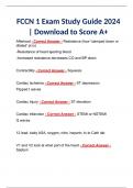 FCCN 1 Exam Study Guide 2024 | Download to Score A+