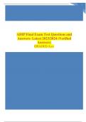 ATI RNRNRNRNRN PROCTORED COMPREHENSIVE PREDICTOR FORM A NURSING 441 &vert;QUA QU ESTIONS WITH ANSWERS &lpar;RATED A &rpar;