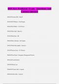 DSN Key Predicted Exam Questions And  Correct Answers