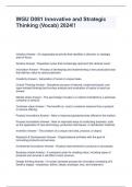 WGU D081 Innovative and Strategic Thinking &lpar;Vocab&rpar; 2024&excl;&excl;
