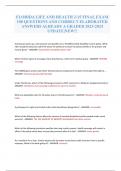 FLORIDA LIFE AND HEALTH 2-15 FINAL EXAM 100 QUESTIONS AND CORRECT ELABORATED ANSWERS ALREADY A GRADED 2023-2024 UPDATE&vert;NEW&excl;&excl;