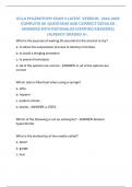 UCLA PHLEBOTOMY EXAM 3 LATEST  VERSION   2024-2025 COMPLETE 90  QUESTIONS AND CORRECT DETAILED ANSWERS WITH RATIONALES (VERIFIED ANSWERS) |ALREADY GRADED A+.
