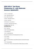 2024 UCLA Test Exam  Phlebotomy &lpar;1&rpar; with Elaborate  Answers Updated&excl;&excl;&excl;&excl;&excl;