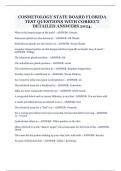 COSMETOLOGY STATE BOARD FLORIDA TEST QUESTIONS WITH CORRECT DETAILED ANSWERS 2024&period;