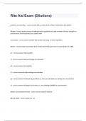 Rite Aid Exam (Dilutions)question n answers graded A+ 2024/2025