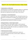 WebCE Life And Health Insurance Study Guide  Questions and Answers 2024 &sol; 2025 &vert; 100&percnt; Verified Answers