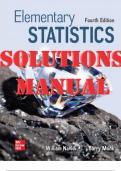 SOLUTIONS MANUAL for Elementary Statistics 4th Edition by William Navidi; Barry Monk (Complete 15 Chapters)