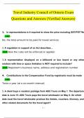 Travel Industry Council of Ontario Exam  Questions and Answers 2024 &sol; 2025 &vert; 100&percnt; Verified Answers