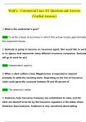 WebCe - Commercial Lines 101  Questions and Answers 2024 &sol; 2025 &vert; 100&percnt; Verified Answers